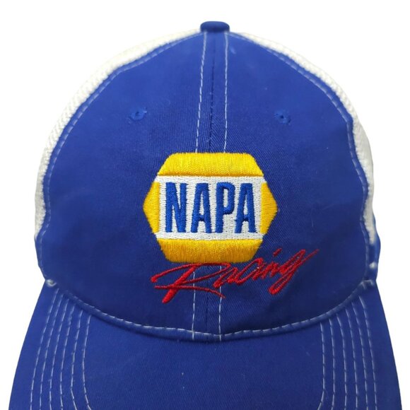 NAPA Racing NASCAR #24 Chase Elliott Hendrick Mesh Strapback Cap Double Stripe - Picture 10 of 15